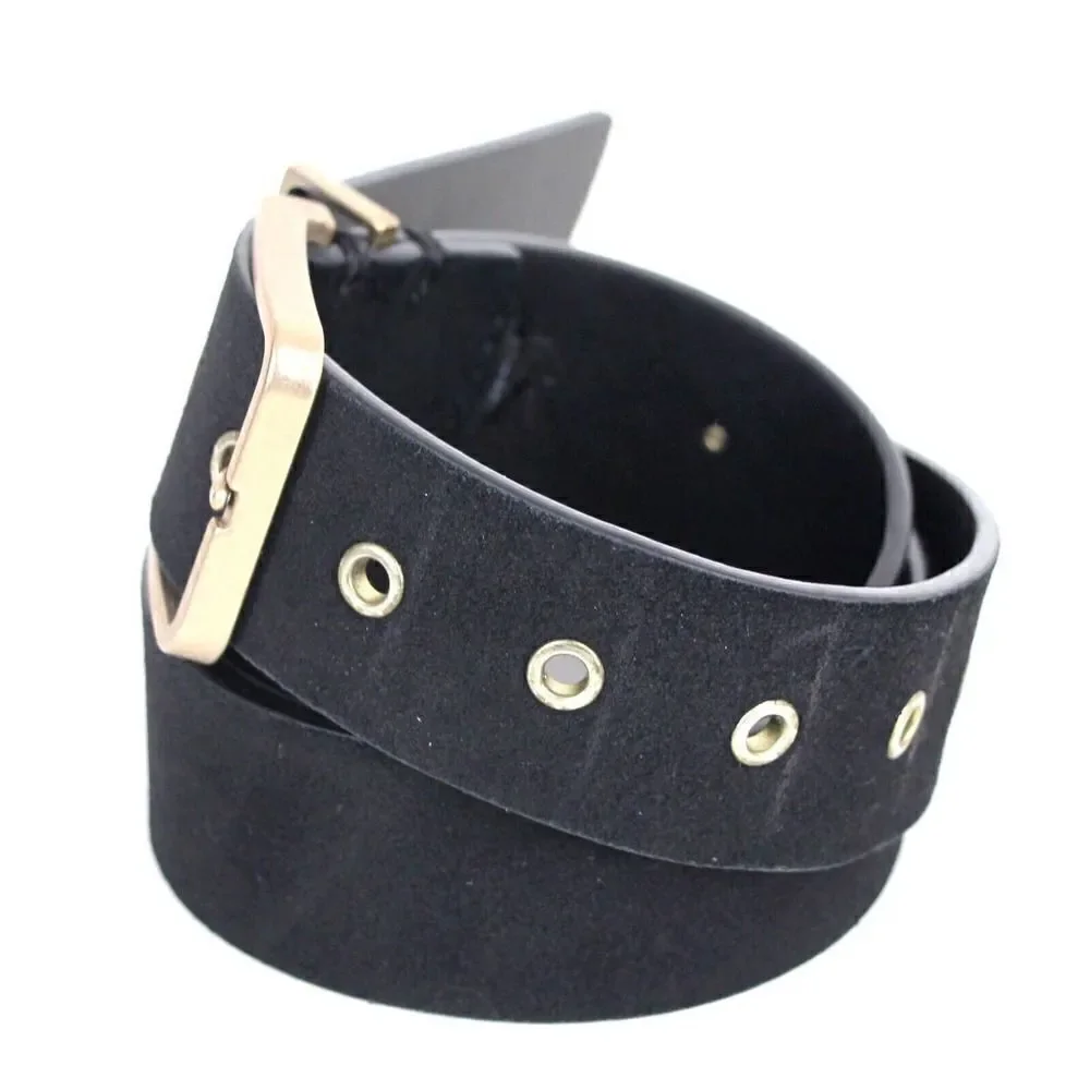 AllSaints BLACK GENUINE LEATHER SUEDE 1.5